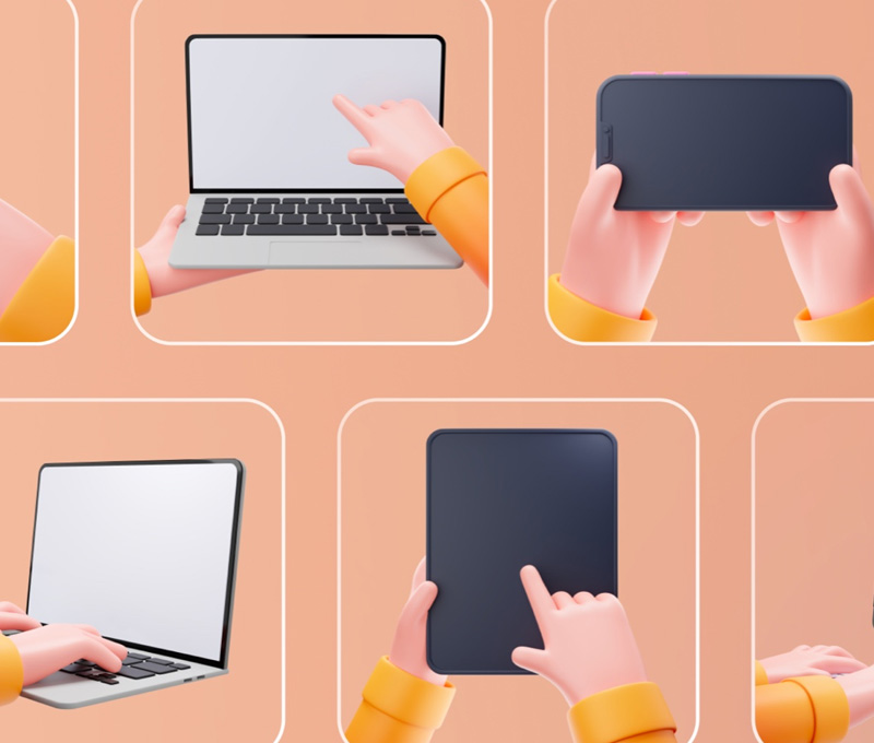 3D手持 iPhone等设备样机 资源-优导uide.cn-设计创意网址导航